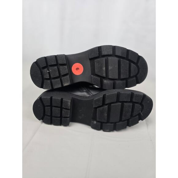 Grunge Y2K Lug Soles XOXO Boots‎ Size 6M Steampunk Black - Picture 6 of 10